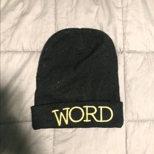 “Word” Beanie. Bought from PacSun.